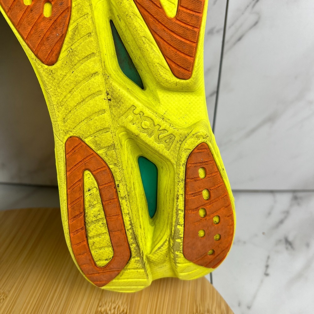 Hoka One Mach X 2 Mens Size 12 D Frost Citrus Running Sneakers Shoes 1155119 FCF - Picture 10 of 12